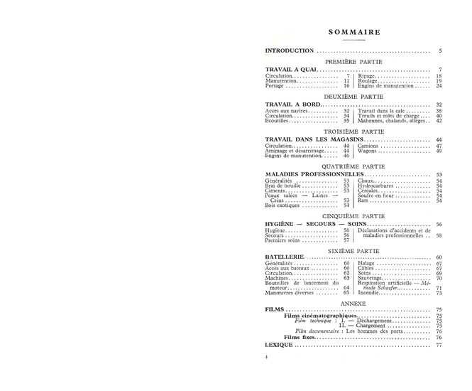 Livret Manutentions portuaires et fluviales - Sécurité chez les dockers et chez les mariniers